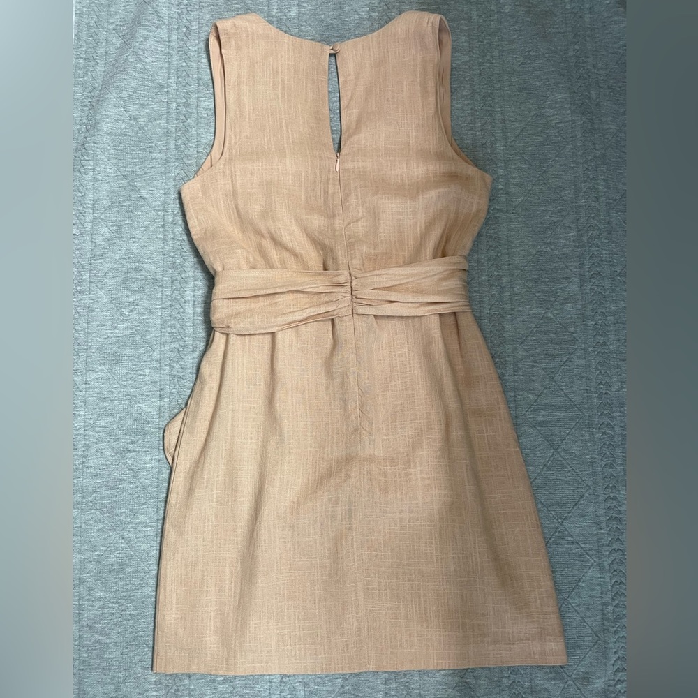 NEW! Sunday in Brooklyn Anthropologie - XXS Blush Colored Linen Dress - Picture 2 of 11